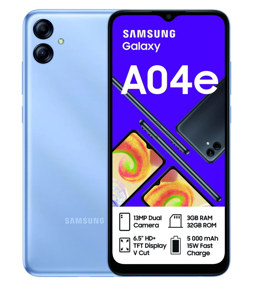 LTE 6.5'' 3GB+32GB INT MEMORY DS SAMSUNG GALAXY A04e LIGHT BLUE