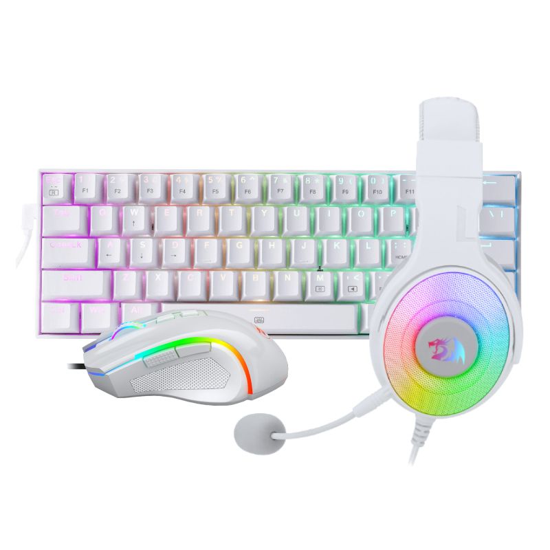 REDRAGON 3IN1 MS|HS|KB WIRED COMBO - WHITE (UNBOXED DEAL)