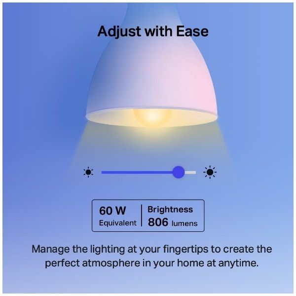 TP-Link Tapo L530B 9W Smart Wi-Fi Light Bulb Multicolor A60 B15