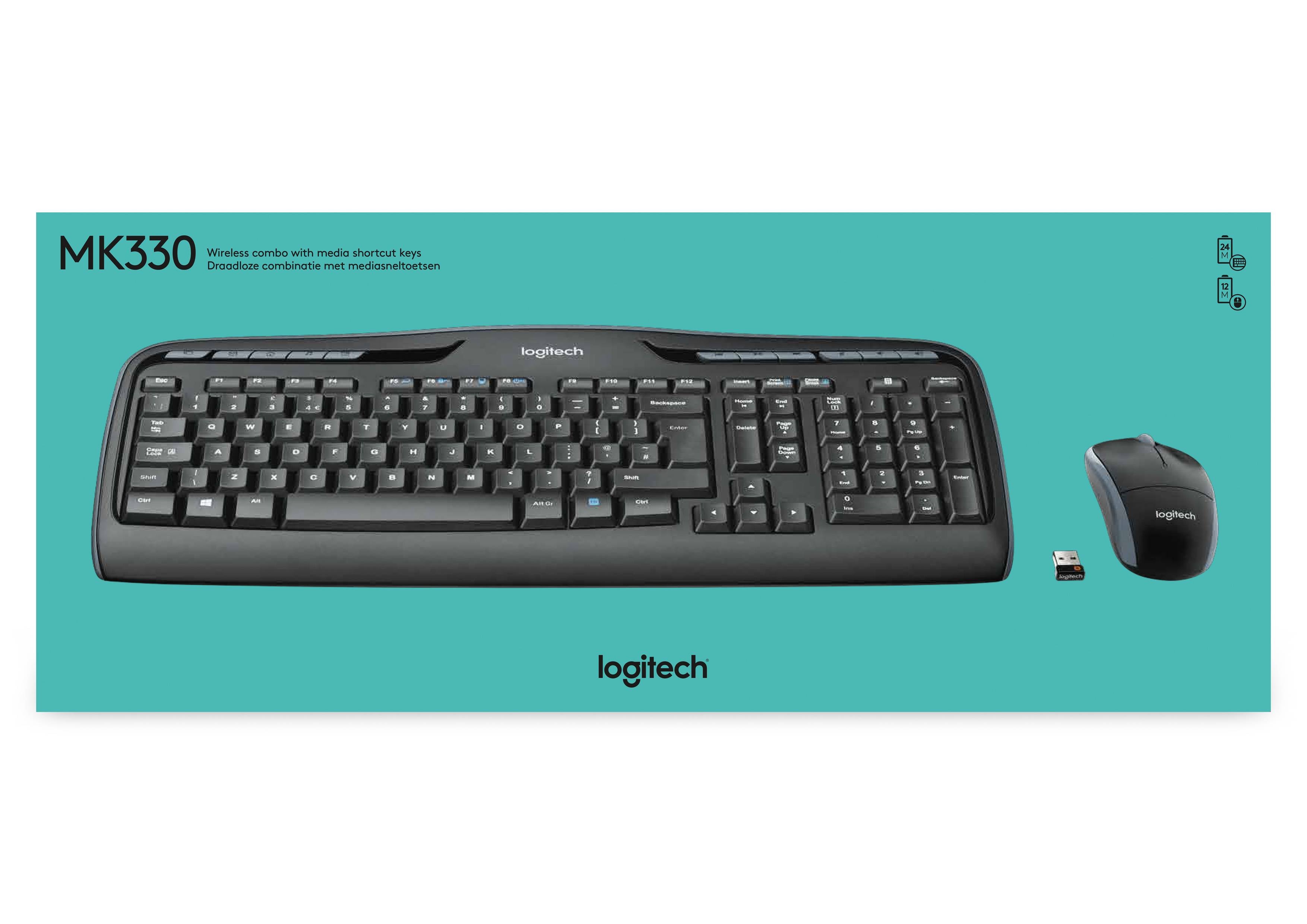 Logitech MK330 Wireless Desktop Keyboard & Mouse