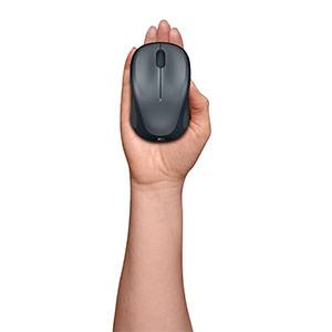 Logitech Wireless Mouse M235 (Dark Grey/Colt Matt) Nano USB receiver 3 buttons Advanced optical tracking 12-month battery life