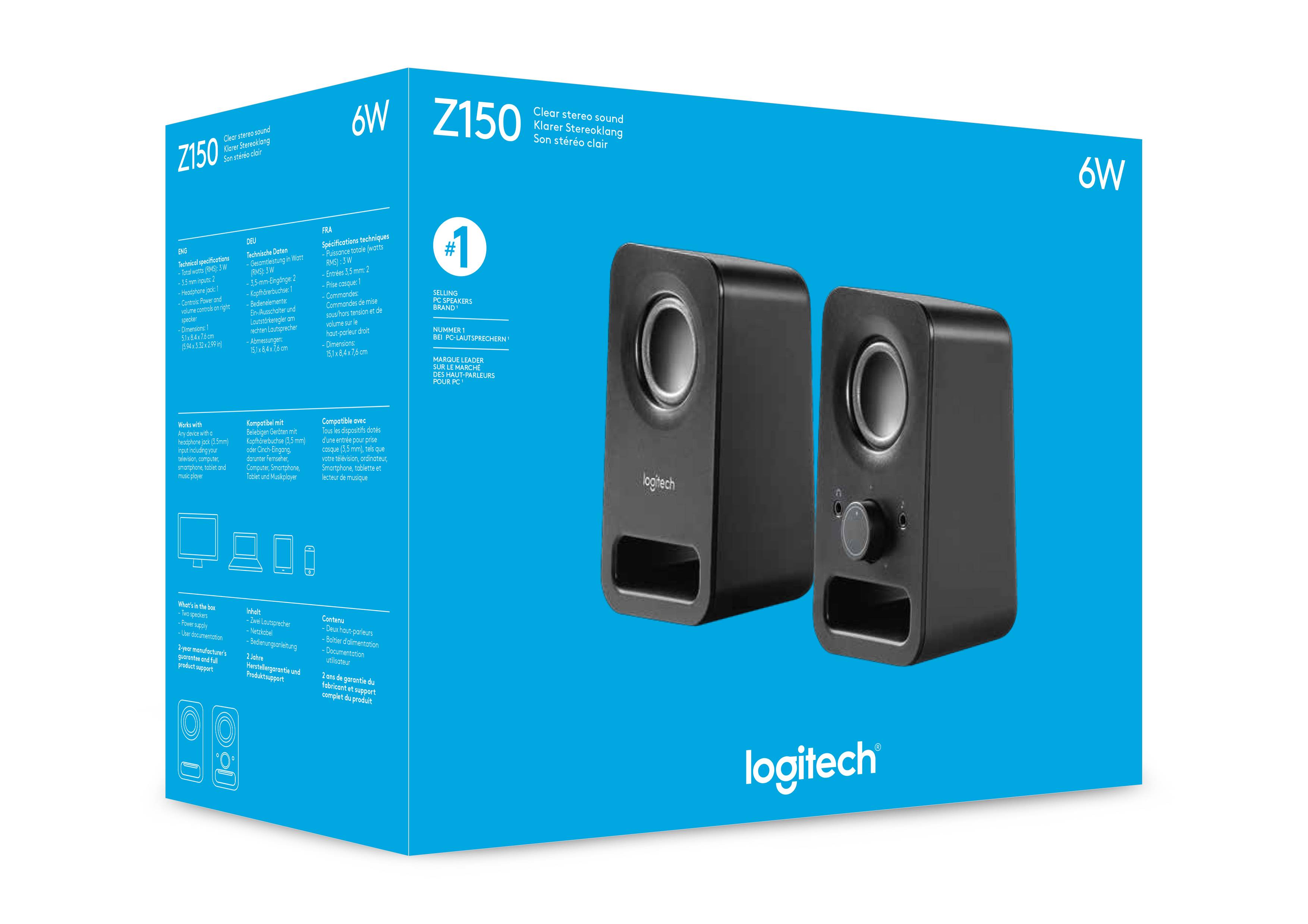 Logitech Z150 Speakers - Black