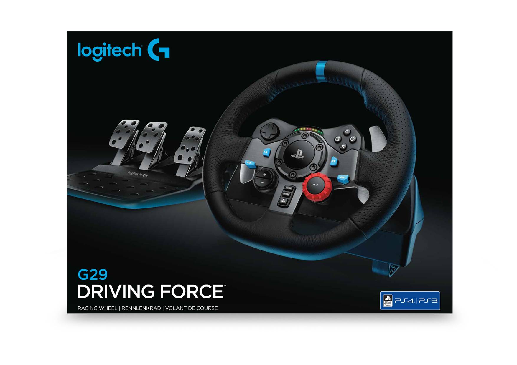 Logitech G29 Driving Force Racing Wheel (PS4, PS3 & PC)