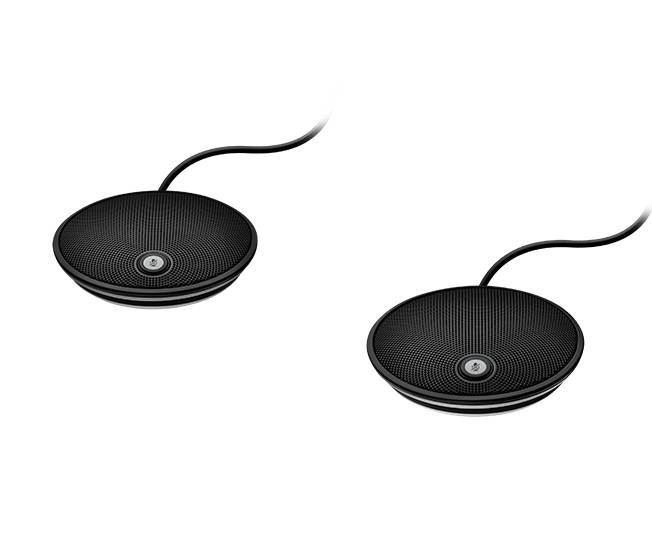 Logitech VC Expansion Microphone  for use with Group  expand conversation area from 6m to 8 5m  BT  wireless and NFC technology