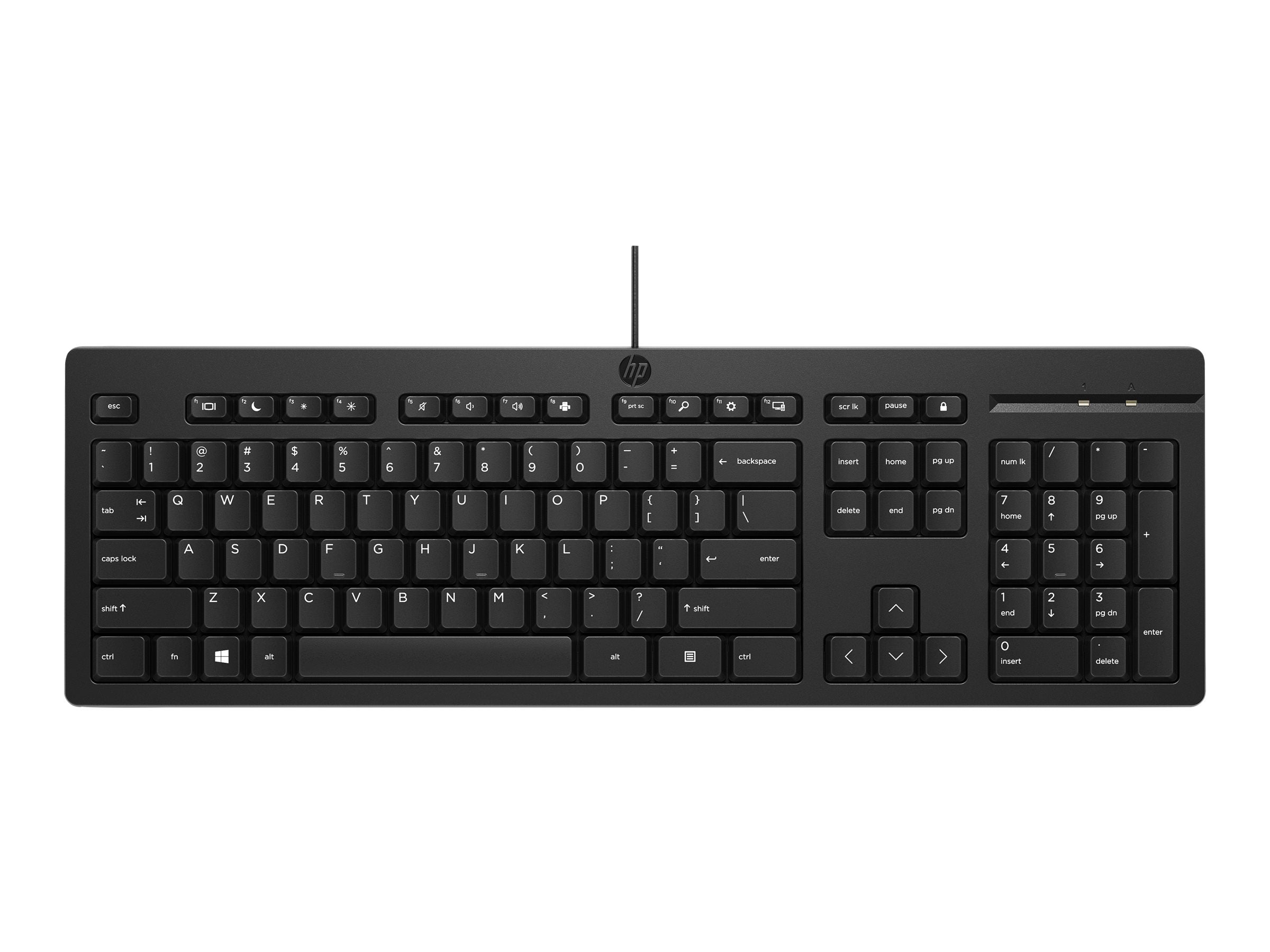 HP Accessories -  HP 125 USB Wired Keyboard Black