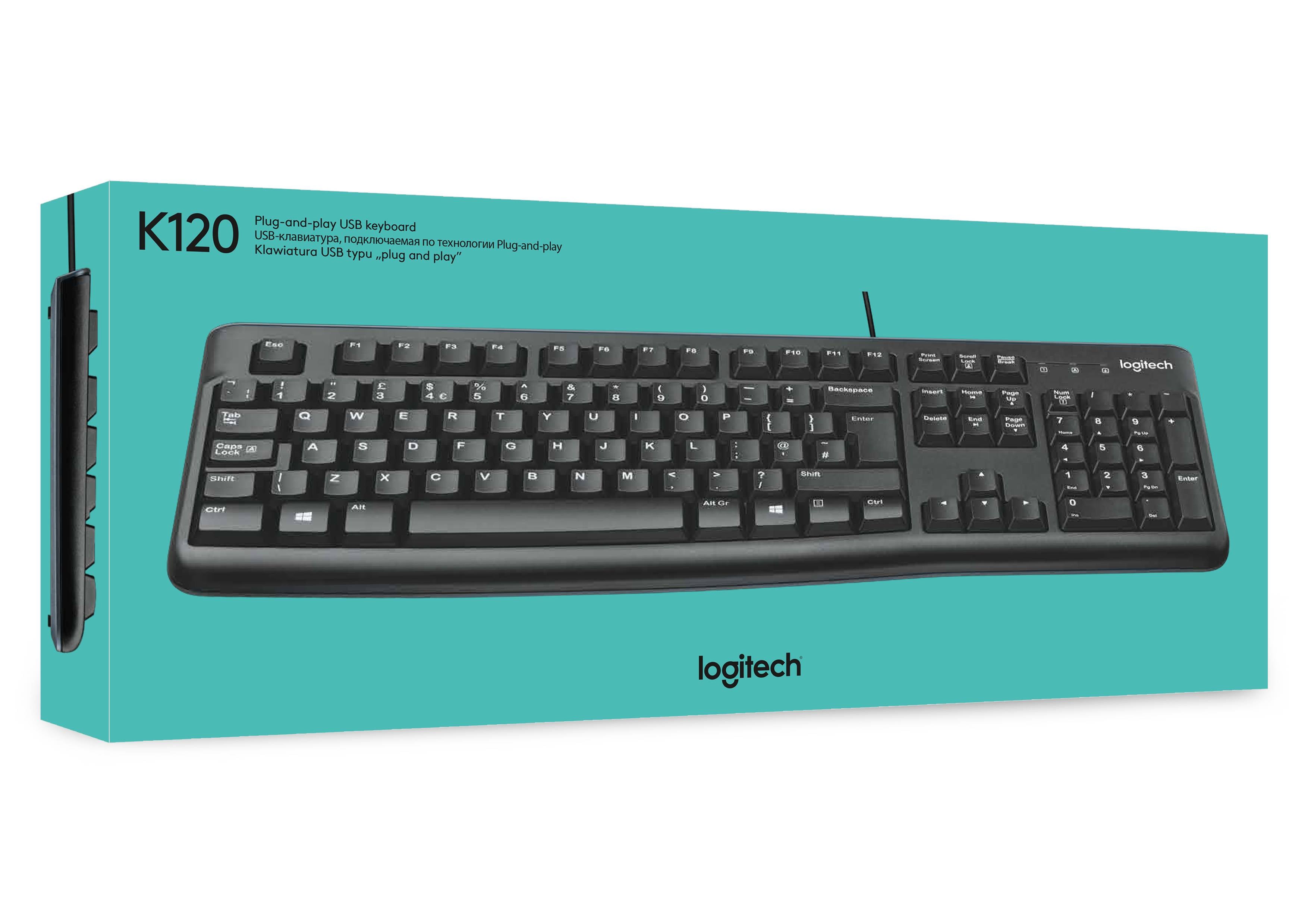 Logitech K120 USB Corded Keyboard