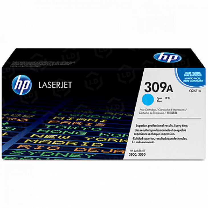 HP 309A Cyan Original Q2671A Toner Cartridge