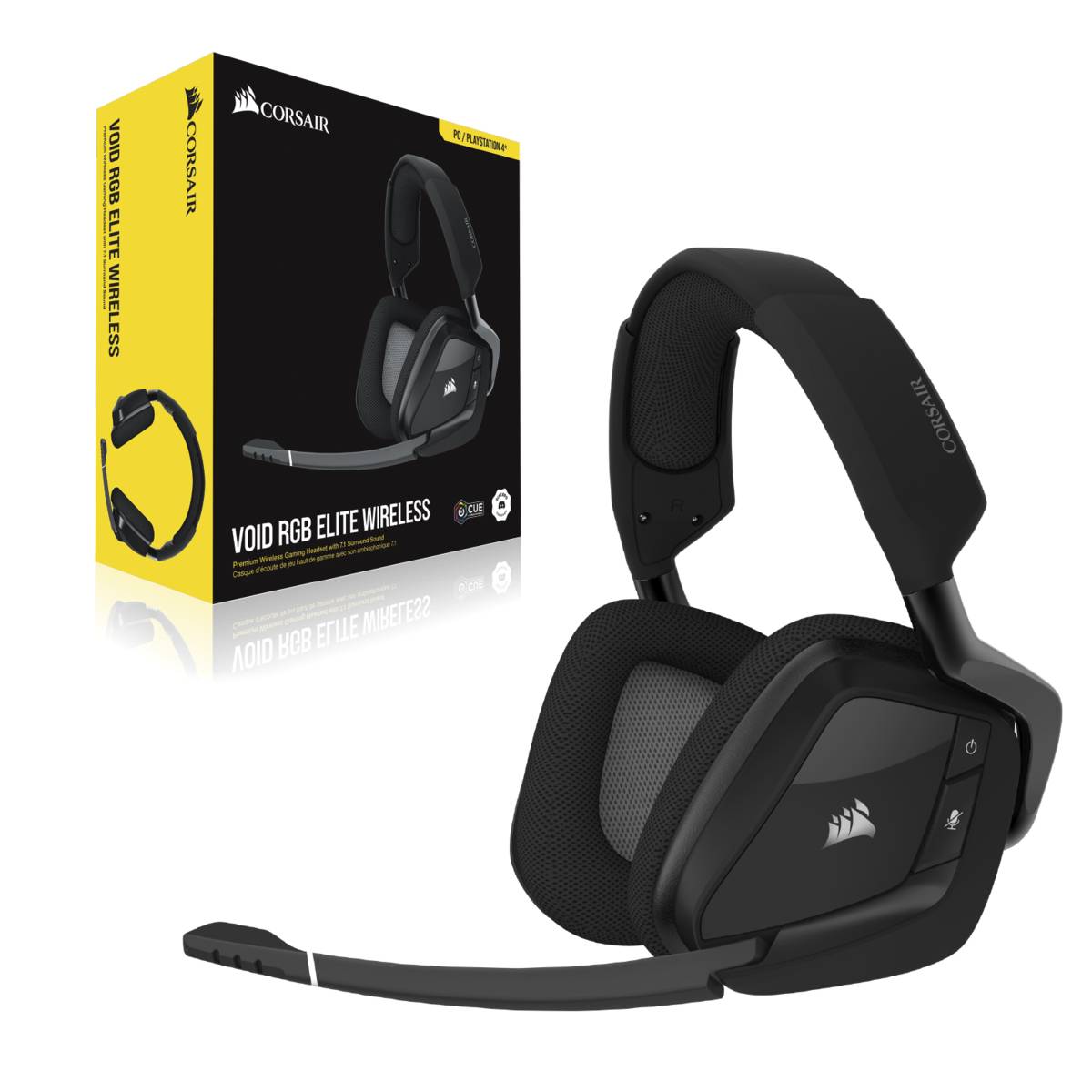 Corsair Void RGB Elite Wireless Premium Gaming Headset - Carbon (UNBOXED DEALS)