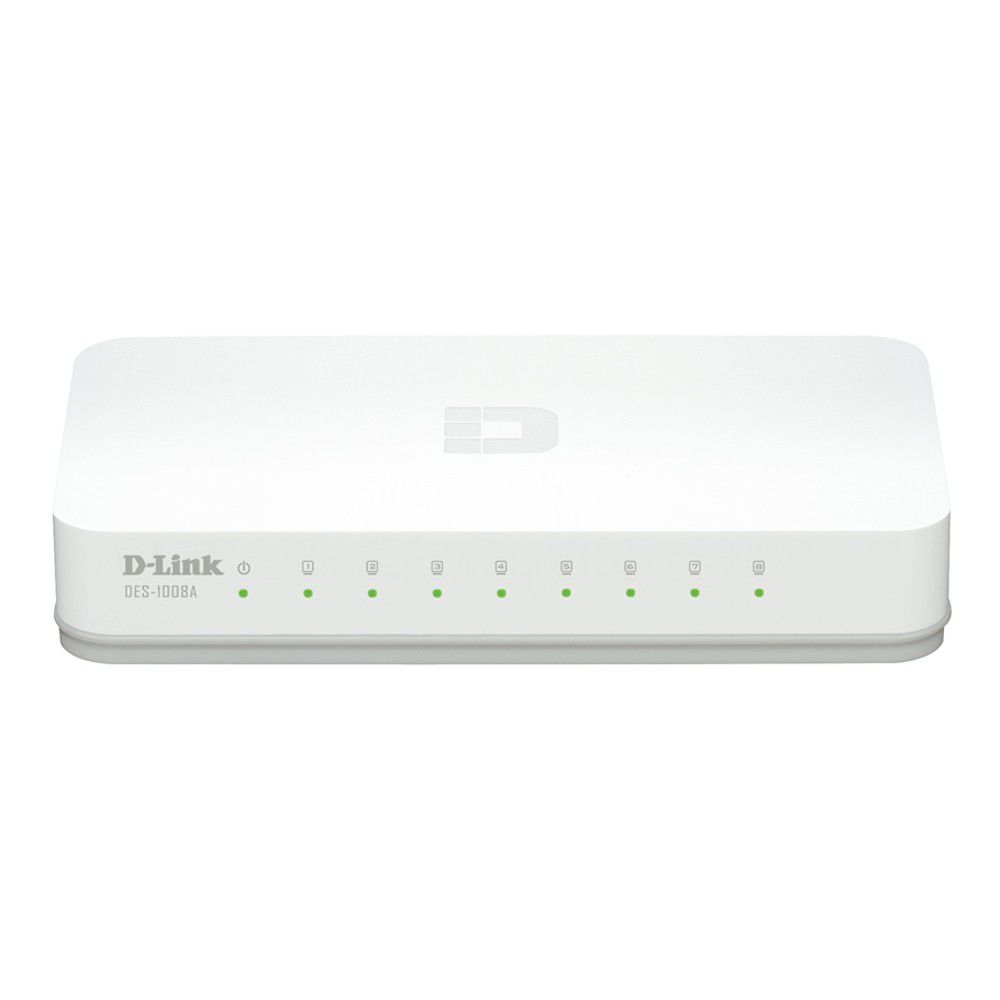 D-Link DES-1008A 8 Port 10/100 Unmanaged Standalone Switch