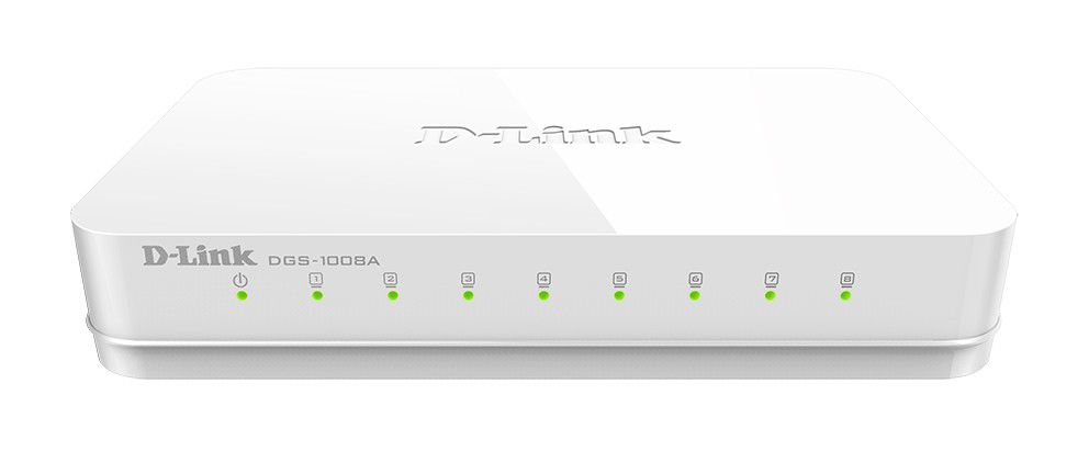 D-Link DGS-1008A 8-Port Gigabit Unmanaged Switch