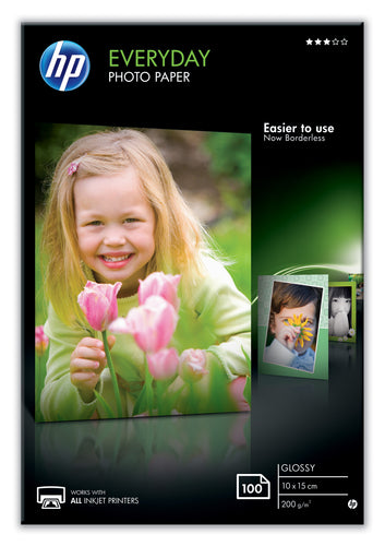 HP Everyday Photo Paper 10X15 Glss 100Sht-0