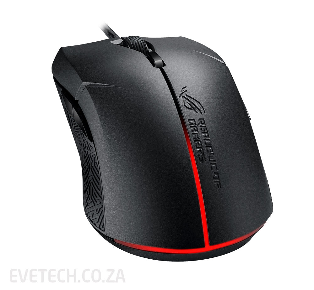 ASUS ROG Strix Evolve Aura RGB Optical Ergonomic Ambidextrous Gaming Mouse (7200 DPI) / Aura Sync RGB lighting / Swappable top covers / Durable 50-million-click Omron switches / STRIX EVOLVE