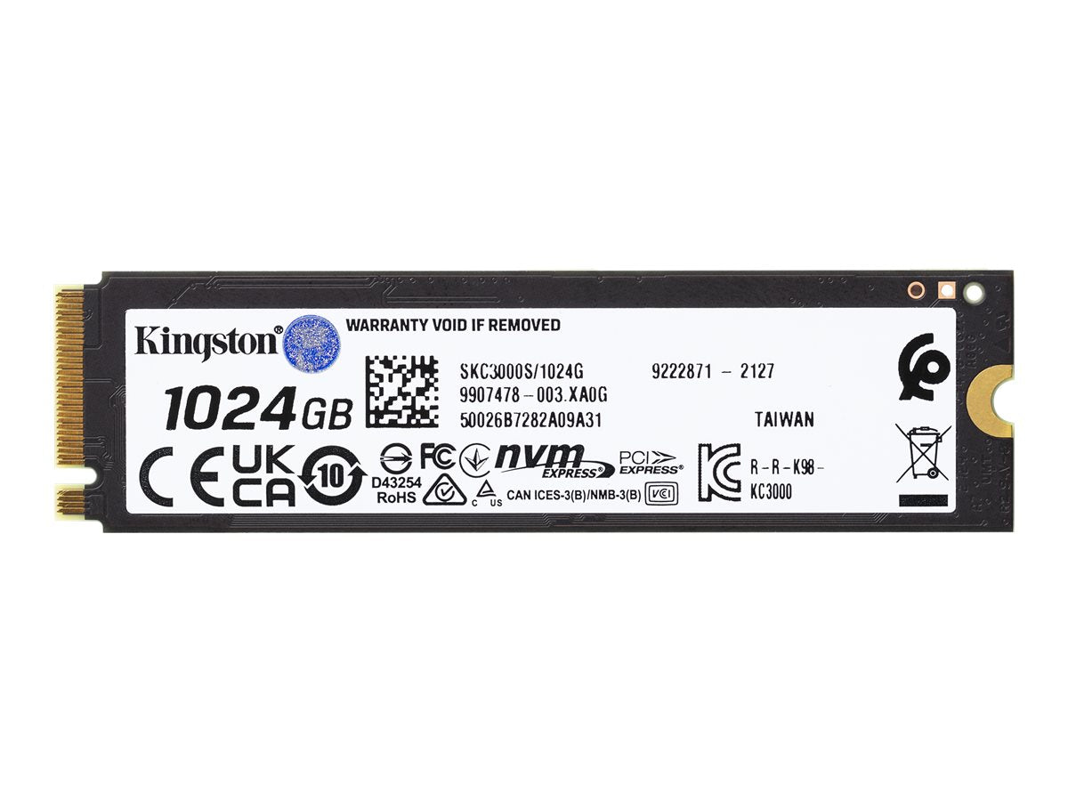 Kingston 1024G KC3000 PCIe 4.0 NVMe M.2 SSD