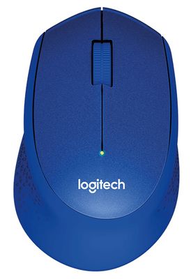 Logitech M330 Silent Wireless Optical Mouse (Blue)